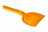 Orange toy shovel