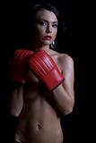 sexy female boxer