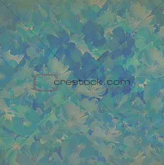 Water blue flower background