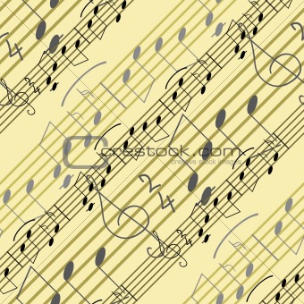 Seamless music pattern