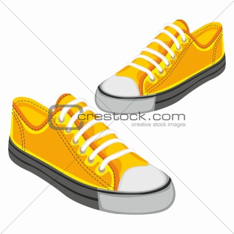 illustration of isolated shoes
