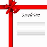 vector template with ribbon
