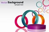 colorful background with circles