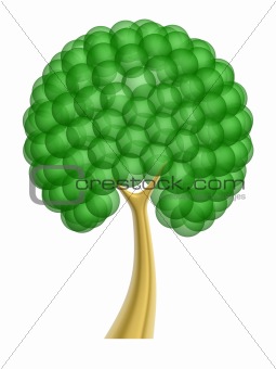 green bulb tree