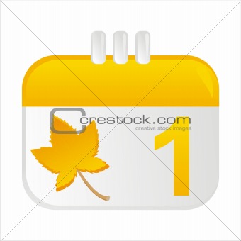 autumn calendar icon