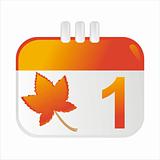 autumn calendar icon