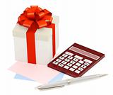 Gift and calculator
