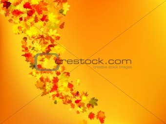 Autumnal orange background