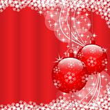 Christmas balls red