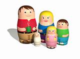 Russian doll family