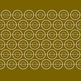 Vector Gold Circle Banner Pattern