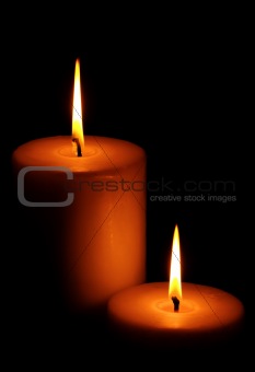 Two Burning candle