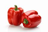 Two Red bell peppers