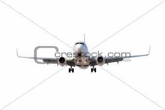 Airplane isolated on white