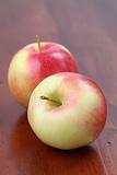 Colorful organic apples