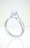 brilliant diamond engagement ring in white gold