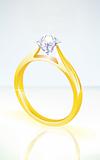 brilliant diamond engagement ring in yellow gold