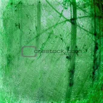 Grunge green luminous cracked abstract textured background