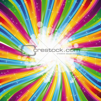 Abstract Rainbow Spectrum Background for Brochure 