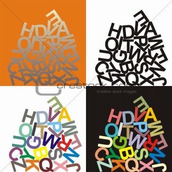 Alphabet - large letters