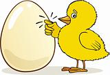 Chick knocking on Egg