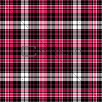 Seamless black-red-white checkered pattern