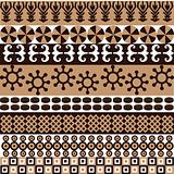 Ethnic pattern with african symbols and ornaments