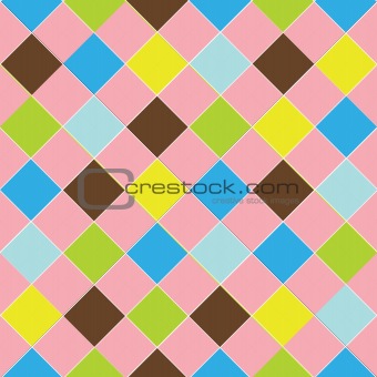 Fashion fabric, texture pattern in squares