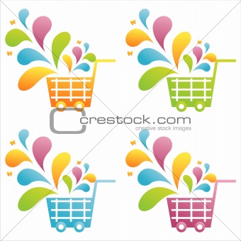 colorful baskets