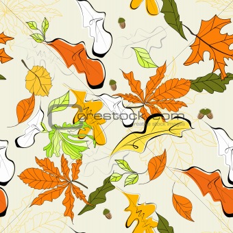 Autumn seamless background