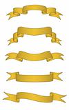Vector Gold Scroll Banners