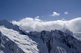 Glacier. Caucasus Mountains. Dombay