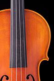 Violin Viola Isolated on Black