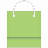 Shopping Bag in green color