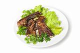 Grilled  lamb meat 