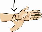Special acupressure point on hand