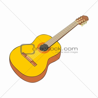 illustration of classic guitar
