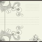 Vintage template for note paper