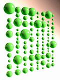 Green glass balls
