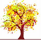 Colorful autumn tree
