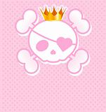 Pink Skull with crown