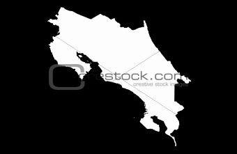 Republic of Costa Rica - black background