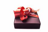 gift with red ribbon