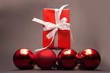 Present and christmas balls