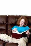 Teenager Reading a Book