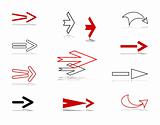 Arrows. Design elements set.
