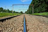 Iron railroad rail