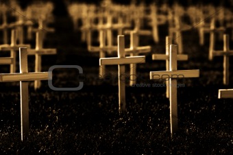 Rows of Crosses