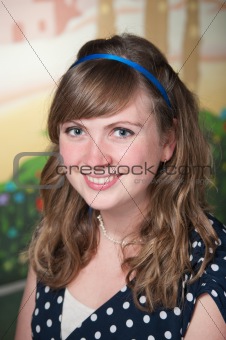 Pretty young woman smiling