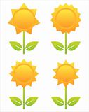 sun flowers icons